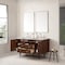 James Martin Vanities Amberly 60'' D Vanity, Mid-Century Walnut w/ Jasmine Pearl Top w/FreePower Wireless Charger 670-V60D-WLT-FEJP - alternate 9
