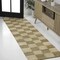Jonathan Y Theo Modern Farmhouse Woven Jute Checkerboard Natural/Bleach 2 ft. x 8 ft. Runner Rug NRF203C-28 - alternate 1