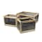 Happimess Fallon Modern Minimalist Handmade Wooden Metal Nesting Storage Baskets, Black/Natural, 3PK BSK3005B-3SET - alternate 5