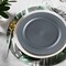 Smarty Had A Party 7.5" Matte Charcoal Gray Round Disposable Plastic Appetizer/Salad Plates (120 Plates), 120PK 4857CHGR-CASE - alternate 6