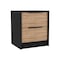 Homeroots Three Piece Brown and Black Bedroom Set 530257 - alternate 5