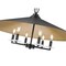 Z-Lite Rialto 6 Light Pendant, Matte Black Outer, Signature Rubbed Brass Inner, 32 In W x 16.5 In H 1953-32MB - alternate 3