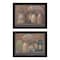 Homeroots Set Of Two Love Never Fails 3 Black Framed Print Wall Art, 2PK 407165 - alternate 1