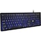 Adesso 2X LARGE PRINT , ON AND OFF  ILLIMINATED BACKLIGHT USB KEYBOARD, INTERNE AKB-139EB - alternate 27