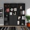 Homeroots 71" Black Five Tier Bookcase with Two doors 546341 - alternate 6