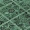 Homeroots 8' Fern Green And Charcoal Round Medallion Washable Indoor Outdoor Area Rug 589298 - alternate 5