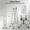 Wrightmaster 20 ft. Reach Steel Multi-Position Ladder with Balance Bar and Non-slip Feet, 300 lbs. Load Capacity ZROSST-2502 - alternate 9
