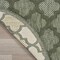Homeroots 4' Dark Green And Light Green Round Geometric Indoor Outdoor Area Rug 572335 - alternate 4