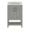 Flash Furniture Vega 24in. Vanity w/Sink, Storage Cabinet, Marble Counter & Gold Hardware, Gry/Wht FS-VEGA24-GY-HDGLD-GG - alternate 7