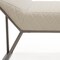 Homeroots 63in Cream and Gray Quilted Faux Leather and Steel Upholstered Bench 714183 - alternate 5