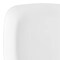Smarty Had A Party 7.25" Solid White Flat Rounded Square Disposable Plastic Appetizer/Salad Plates (120 Plates), 120PK 4837WH-CASE - alternate 7