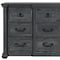 Homeroots 64" Gray Wood Nine Drawer Triple Dresser 633710 - alternate 6