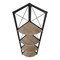 Homeroots 59" Taupe Metal Corner Bookcase 489786 - alternate 7