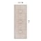 World Rug Gallery Beige Medallion Flat Pile Washable Rug, Pet Friendly, Non-Slip, 2ft 6in x 8ft Runner WR170BEIGE26X8 - alternate 7