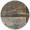 Homeroots 8' Coffee Black And Beige Round Abstract Washable Indoor Outdoor Area Rug 606088 - alternate 7