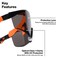 Klein Tools Over-The-Glasses Safety Glasses, Shaded Gray Lens 3007 - alternate 6