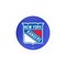 Holland Bar Stool Co 30" Blk Wrinkle New York Rangers Swivel Bar Stool, Chrome Ring L8B2C30NYRang - alternate 3