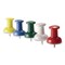 Officemate Giant Push Pins, Assorted Colors, Plastic, 1.5" Pin, 12PK 92902 - alternate 4