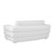 Homeroots 75in White And Silver Italian Leather Loveseat 477567 - alternate 6