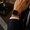 Elegani Ostrich-Embossed Leather Band Compatible with Apple Watch 49mm, Red, Rose Gold Buckle LAT3-RED-RGD-49 - alternate 3