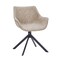 Leisuremod Markley Modern Leather Dining Swival Arm Chair in Taupe ESCBL-26-TP - alternate 1