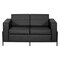 Office Star Products Arctic Loveseat, Black Faux Leather ARCT52-U65 - alternate 5