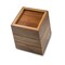 Homeroots 12in Traditional Solid Teak Large Waste Basket 475864 - alternate 5