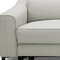 Homeroots 74" Gray Leather Reclining Sofa With Black Legs 488832 - alternate 5
