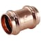 Apollo Coupling with Stop, 1 in, Press Fit, Copper, 300 psi Pressure XPRC1 - alternate 2