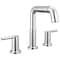 Delta Nicoli Two Handle Widespread Pull-Down Bathroom Faucet, 7.13 in, Chrome 35849LF-PD - alternate 1