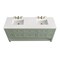 James Martin Vanities Vanity, without top, Smokey Celadon, 71.9 in W x 23.5 in D,  330-V72-M-SC - alternate 4