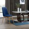 Homeroots Blue And Gold Upholstered Velvet Dining Side Chair 521275 - alternate 7