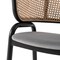 Leisuremod Ervilla Dining Chair with Stainless Steel Legs Velvet Seat and Wicker Back, Grey EC20GR - alternate 8