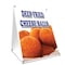 Signmission Deep Fried Cheese Balls, 36 Inch x 24 Inch A-frame Yard Sign, Plastic Sign SBC-2436-Deep Fried Cheese Balls - alternate 1