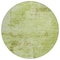 Homeroots 8' Lime Green And Ivory Round Abstract Washable Indoor Outdoor Area Rug 602715 - alternate 7