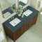 James Martin Vanities Myrrin 60'' D Vanity, Mid Century Walnut w/ Parisien Bleu Silestone Top w/FreePower Wireless Charger 485-V60D-WLT-FPBL - alternate 6