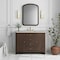 James Martin Vanities Gracyn 48" Single Vanity, Sable, w/ 3 CM Siberian Silestone Widespread Top D125-V48-SBL-WSFR - alternate 4