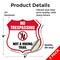 Signmission No Trespassing Shield Sign Not A Hiking, 6 inch X 6 inch, Vinyl Decal, 2PK SHI-D-2PACK-6-414 - alternate 3