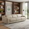 Homeroots 103" Beige Italian Leather Reclining USB Sofa 632894 - alternate 6