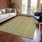 Homeroots 3' X 5' Artichoke Green Fern Green And Gold Striped Washable Indoor Outdoor Area Rug 616394 - alternate 6