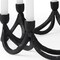 Homeroots 4" Black Abstract Metal Tabletop Candelabra Candle Holder 608412 - alternate 4