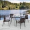 Lagoon Koppla Resin Stackable Rattan Style Dining Armchair, 2PK 7027N3-SSLGS - alternate 4