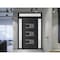Vdomdoors Front Exterior Prehung Metal-Plastic Door, Manux 8933 Matte Black, 2 Side and Top Sidelite Transom,  MANUX8933EXD-BLK-W12+36+12xH80+14-RH - alternate 3