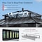 Sunjoy Kingston 12x10 Gazebo, Steel & PC Roof Hardtop Gazebo with Curtain and Netting - Gray Aluminum Posts A10204380100 - alternate 6