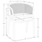 Leisuremod Ervilla Dining Chair with Stainless Steel Legs Velvet Seat and Wicker Back, Navy Blue EC20NBU - alternate 6
