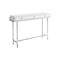 Homeroots 48" White and Silver Console Table And Drawers 333154 - alternate 1