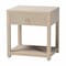 Bali & Pari Nata Bohemian Woven Natural Grasscloth 1-Drawer Nightstand 254-14032-ZORO - alternate 1