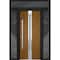 Vdomdoors Steel Door Deux 1744 Natural Oak 2 Sidelight and Transom Black Window Stainless Inserts Single Mode DEUX1744EXD-OAKB-W16+36+16xH80+16-RH-O - alternate 11