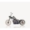 Homeroots 8" Black Metal Hand Painted Model Motorcycle Tabletop Sculpture 401168 - alternate 8