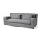 Homeroots 93" Dark Gray Slipcovered Fabric Sofa With Toss Pillows 607322 - alternate 5